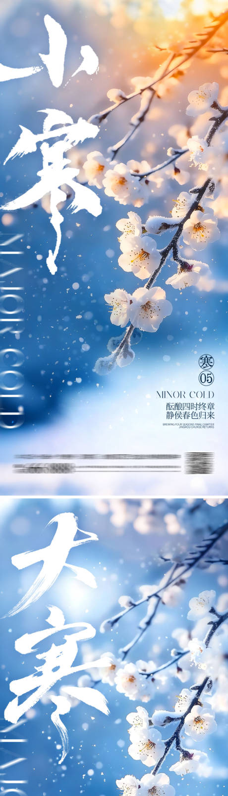 源文件下载【享设计】搜索编号：97580034752468720【大寒小寒海报】