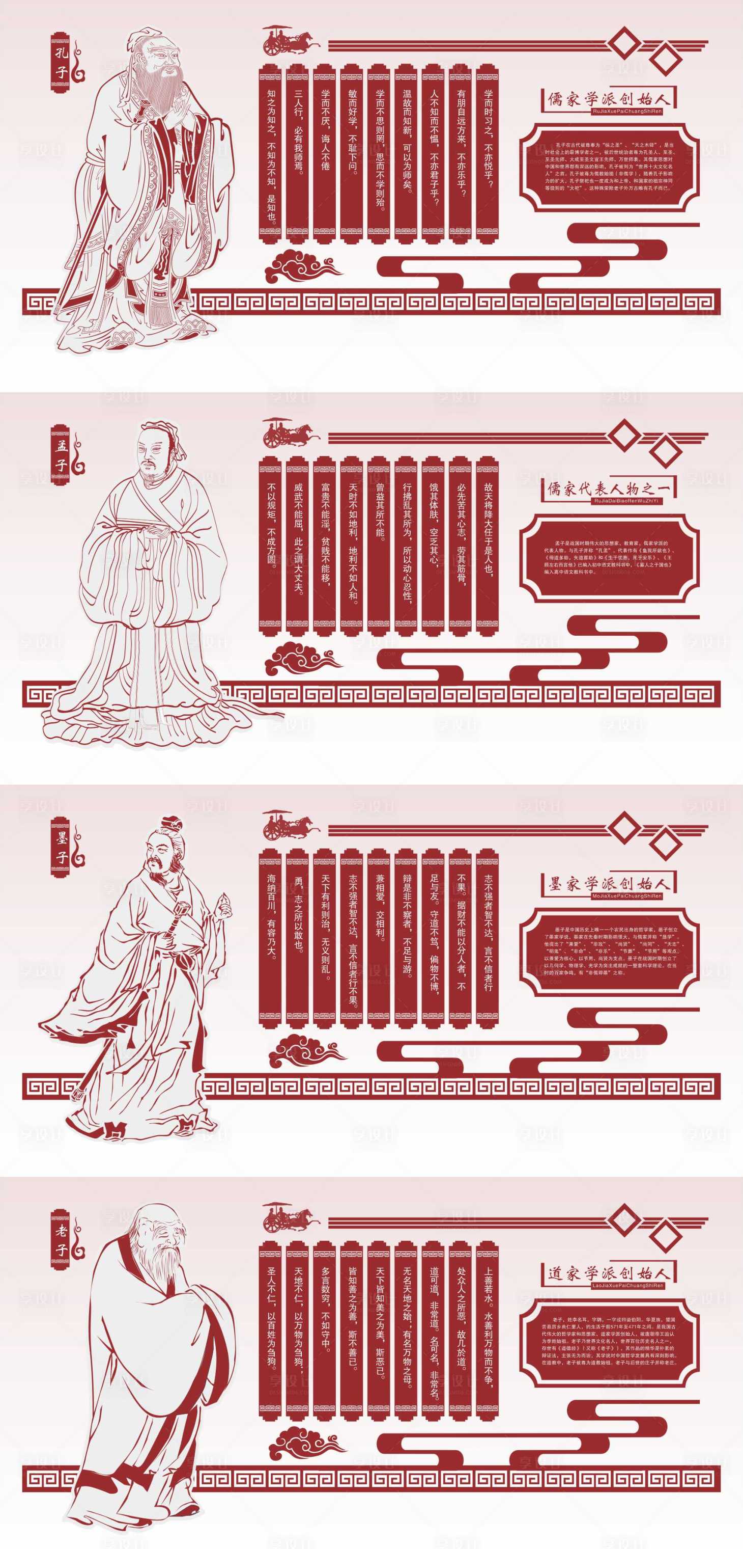 源文件下载【享设计】搜索编号：67830034517468430【校园国学文化墙】