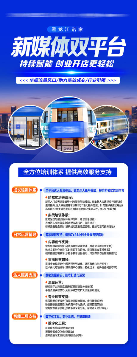 源文件下载【享设计】搜索编号：98620034614468645【房地产新媒体赋能培训课程蓝色海报】