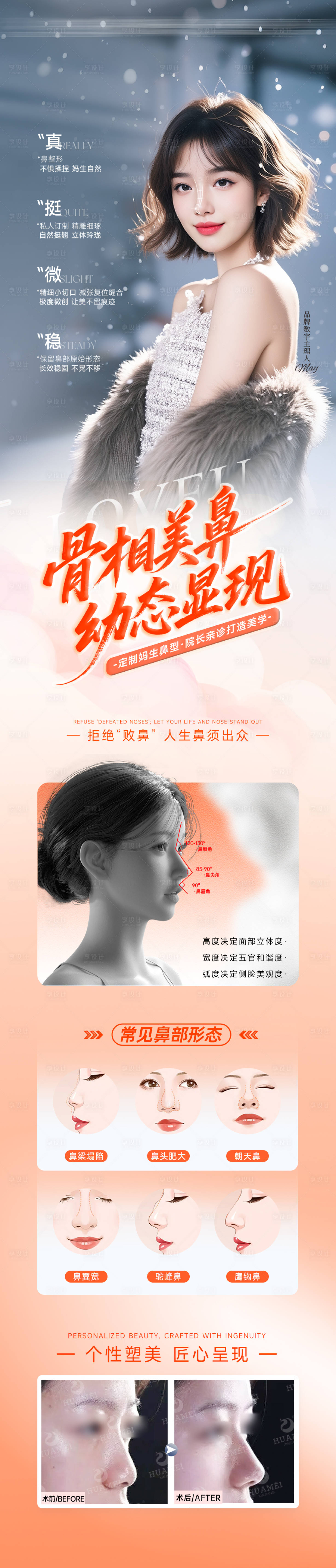 源文件下载【享设计】搜索编号：18590034350115689【骨相美鼻幼态显现】