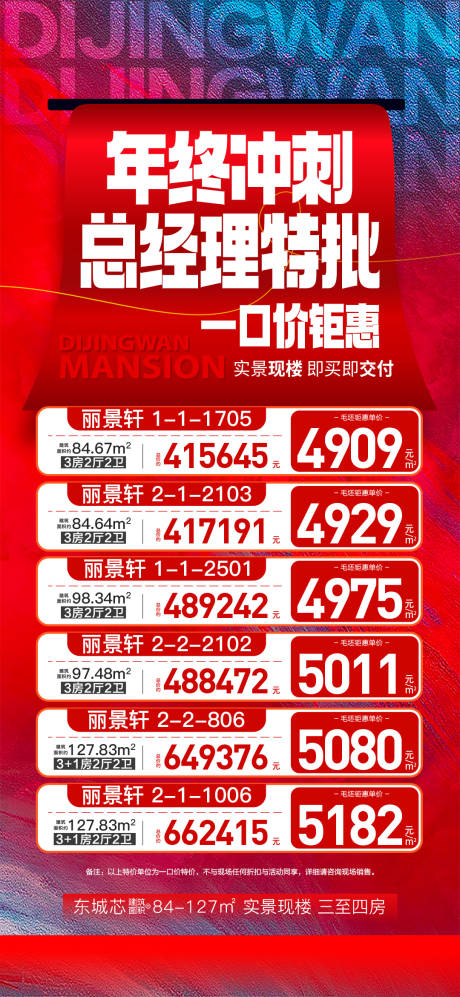 源文件下載【享設(shè)計(jì)】搜索編號(hào)：82090034725047511【年終沖刺總經(jīng)理特批房源海報(bào)】