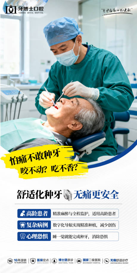 源文件下载【享设计】搜索编号：19900034318545385【种植牙海报】