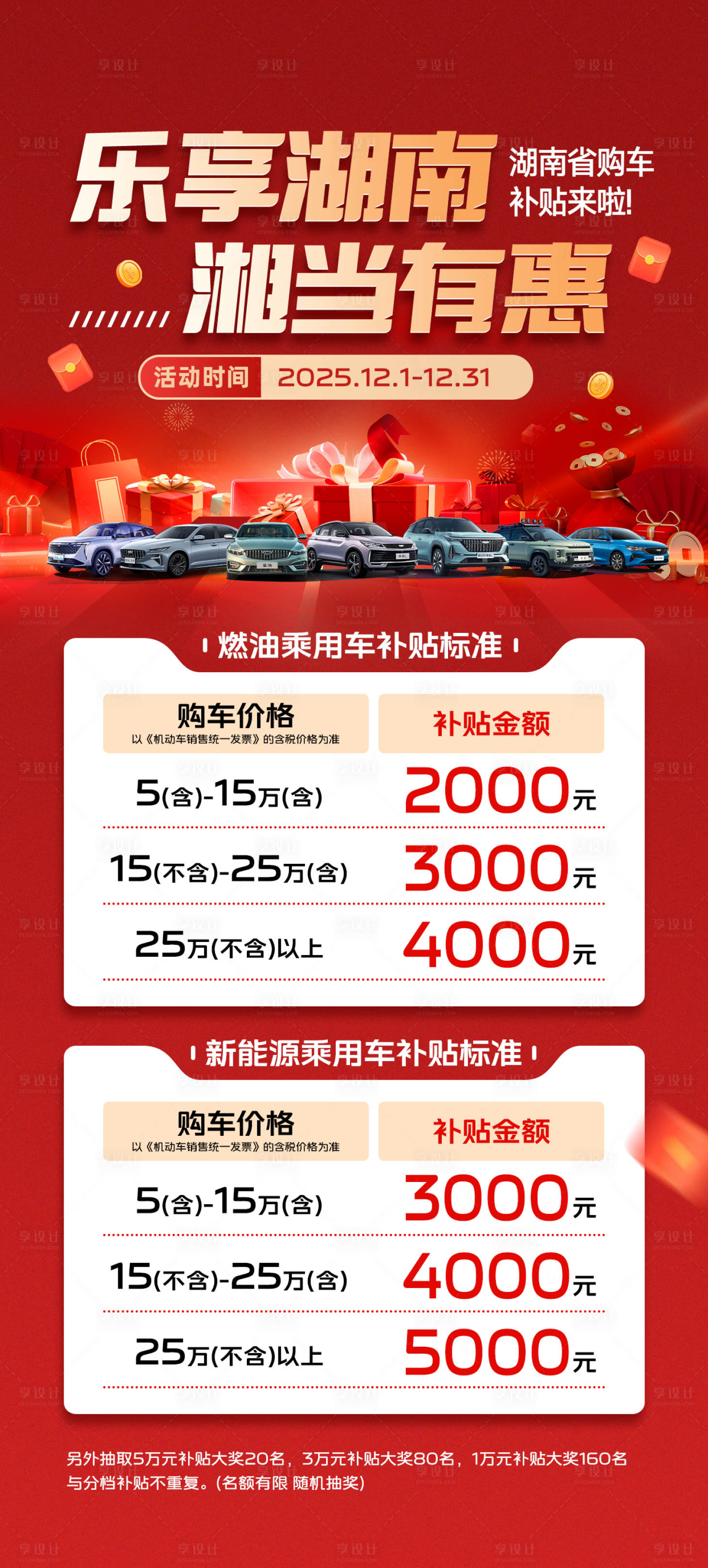 源文件下载【享设计】搜索编号：82160034455643214【汽车补贴海报】