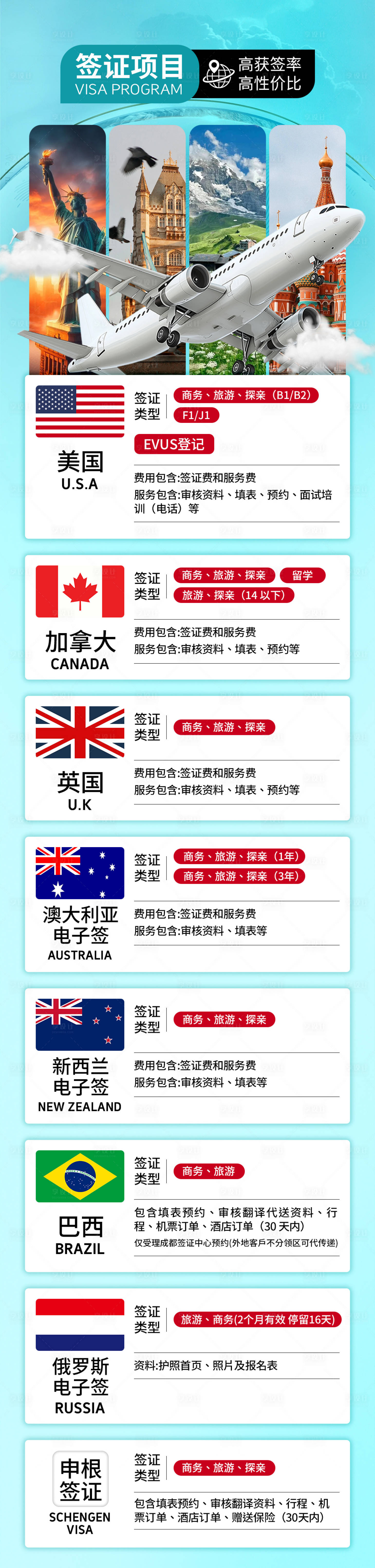 源文件下載【享設(shè)計(jì)】搜索編號：91920034534427790【簽證合集長圖】