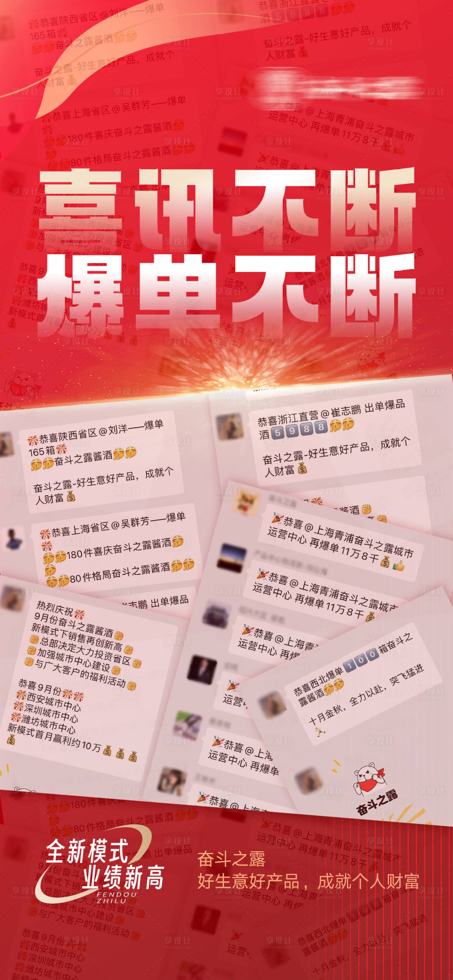 源文件下载【享设计】搜索编号：98450034329507111【喜报爆单海报】