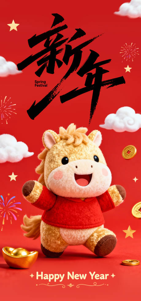 源文件下载【享设计】搜索编号：20860034654388984【新年春节元旦海报】