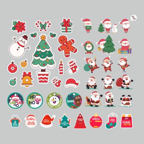 源文件下载【享设计】搜索编号：87280034656862132【圣诞节贴纸】