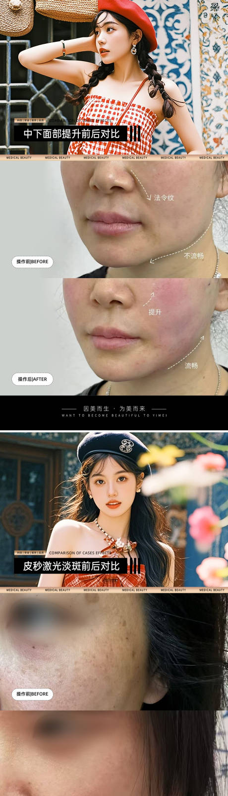 源文件下载【享设计】搜索编号：67100034320649610【医美案例对比模板】