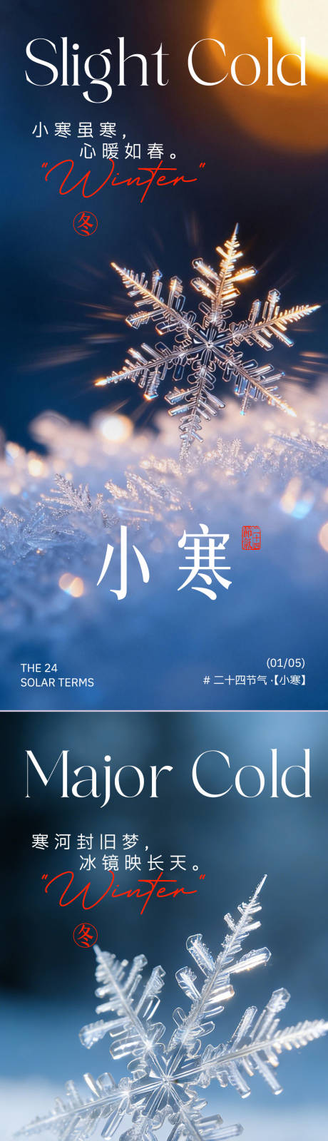 源文件下载【享设计】搜索编号：14700034784154659【小寒大寒海报】