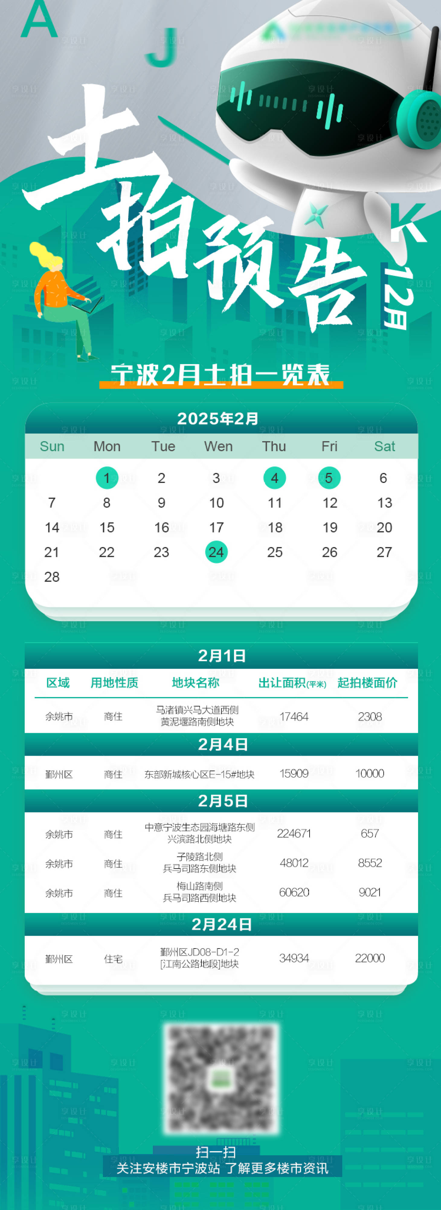 源文件下载【享设计】搜索编号：32800034718554660【土拍预告长图】
