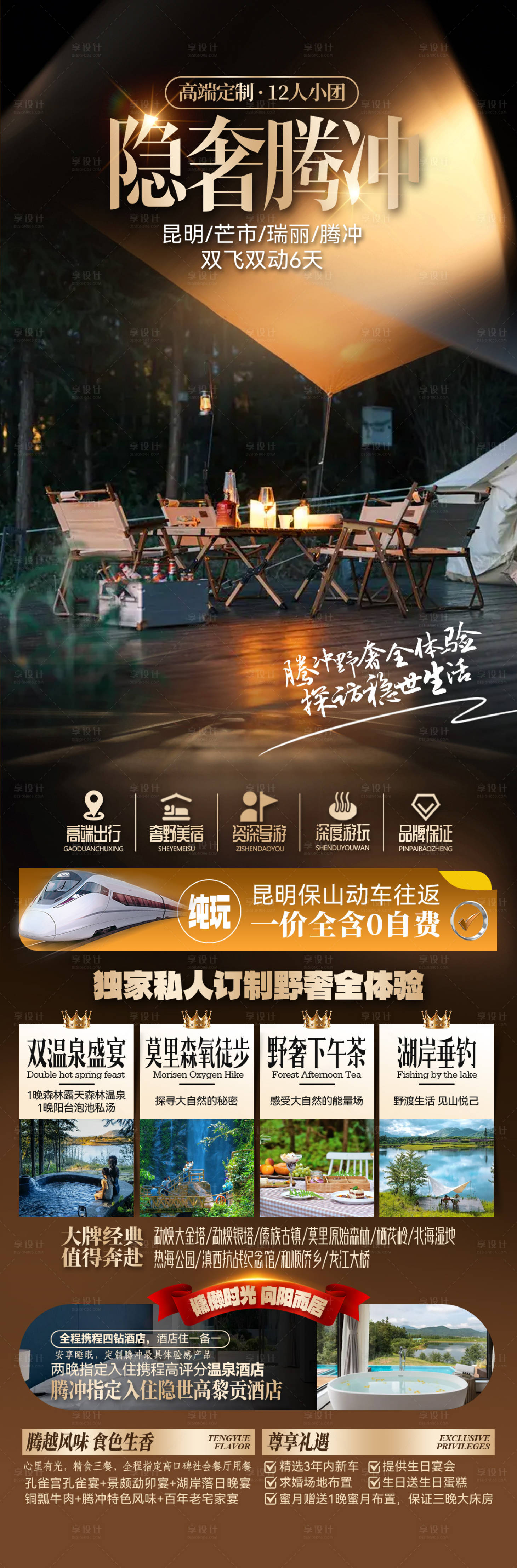 源文件下載【享設(shè)計(jì)】搜索編號(hào)：40670034368859464【隱奢騰沖云南旅游海報(bào)】