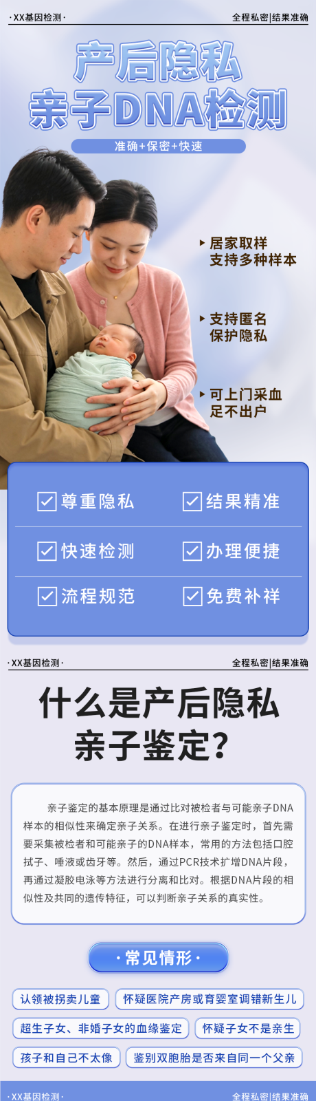 源文件下载【享设计】搜索编号：40940034594947285【DNA基因检测长图海报】