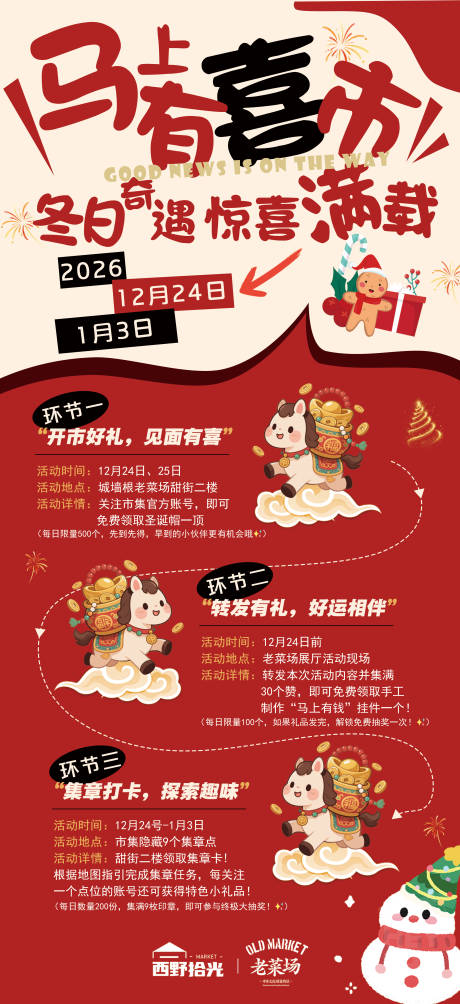 源文件下载【享设计】搜索编号：85020034559297717【圣诞元旦活动流程海报】