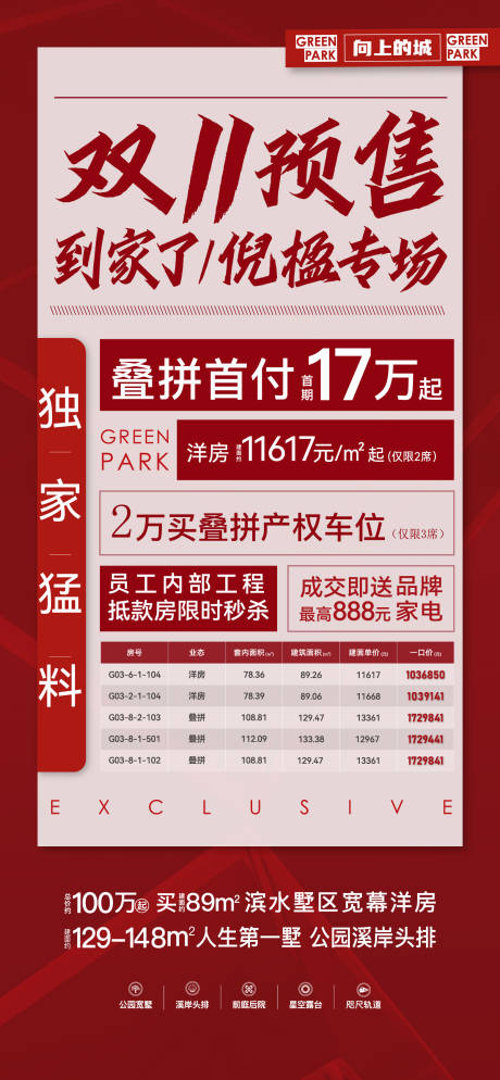 源文件下载【享设计】搜索编号：32010034394459265【双11特价房系列海报】