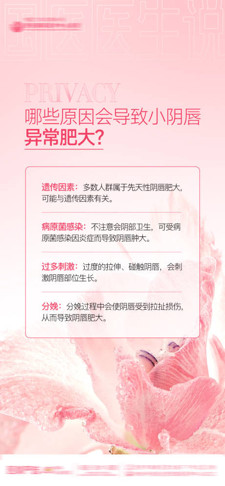 源文件下载【享设计】搜索编号：16010034358238852【医美整形私密科普导致小阴唇异常肥大】