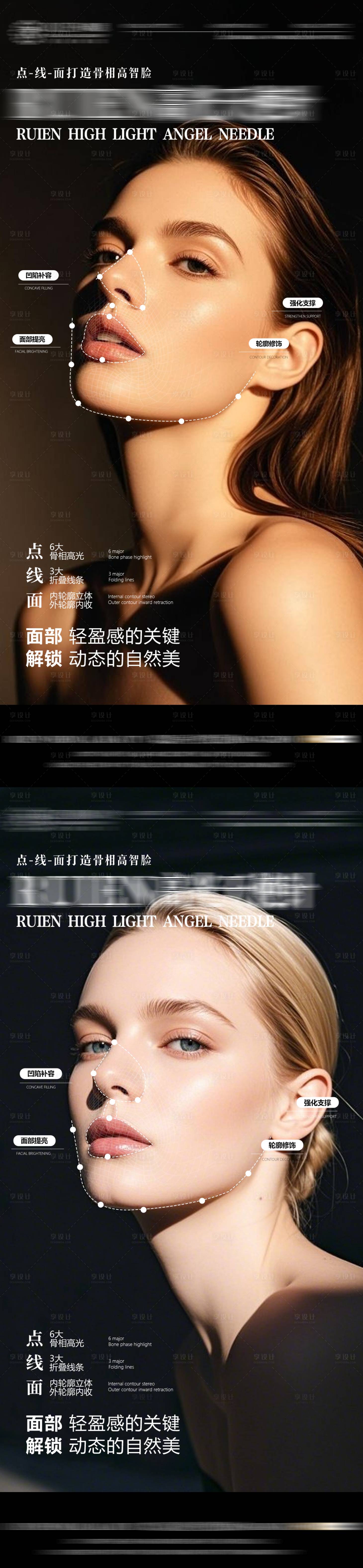 源文件下载【享设计】搜索编号：72370034496296380【打造骨相高智脸】