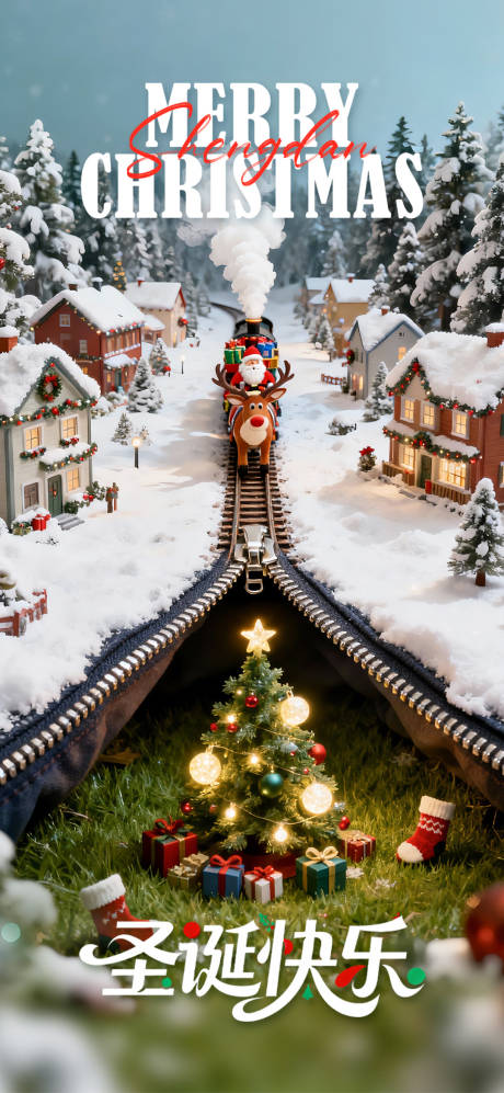 源文件下载【享设计】搜索编号：85180034638092846【圣诞海报】