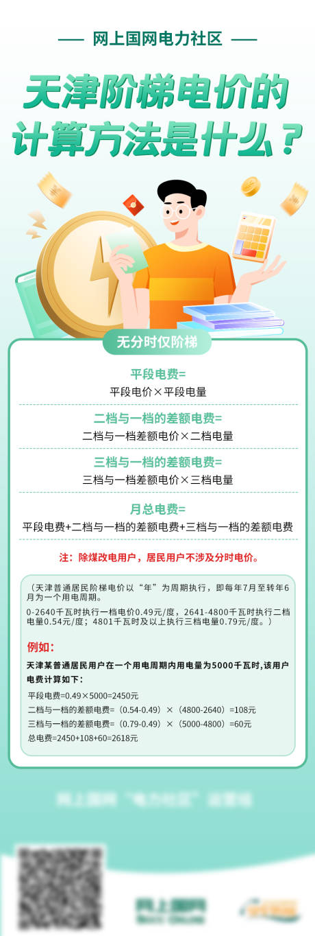 源文件下载【享设计】搜索编号：56750034762966319【电力电价的计算方法长图海报】