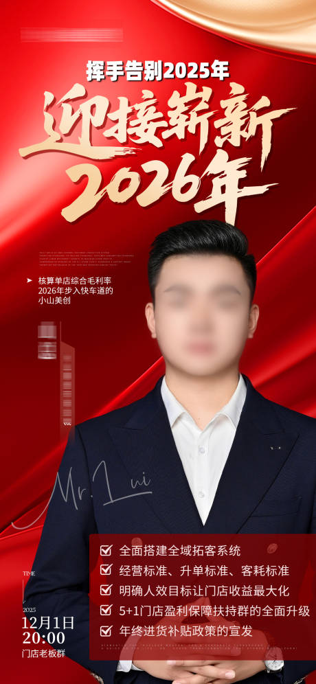 源文件下载【享设计】搜索编号：67600034361766284【医美美业迎接2026人物讲师培训海报】