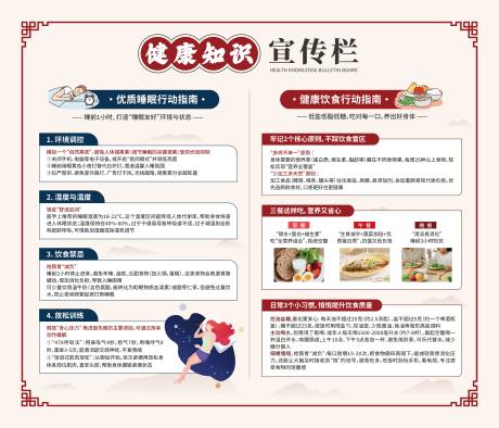 源文件下载【享设计】搜索编号：93960034327548993【健康知识宣传栏展板】