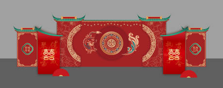 源文件下载【享设计】搜索编号：89170034624679717【婚礼主背景】