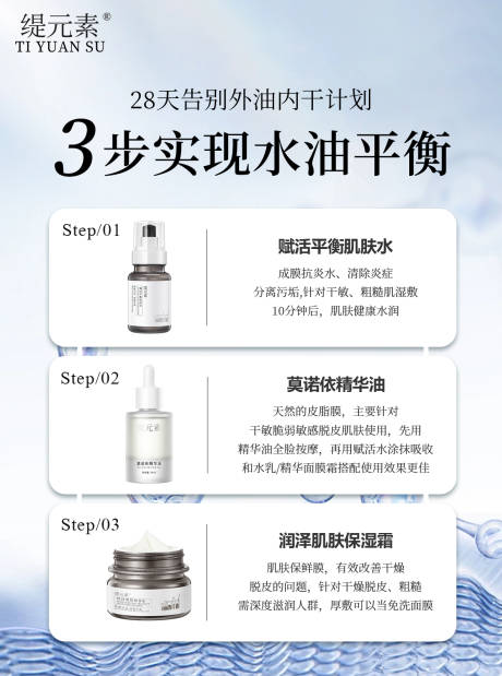 源文件下载【享设计】搜索编号：40680034718101237【护肤品组合海报宣传】