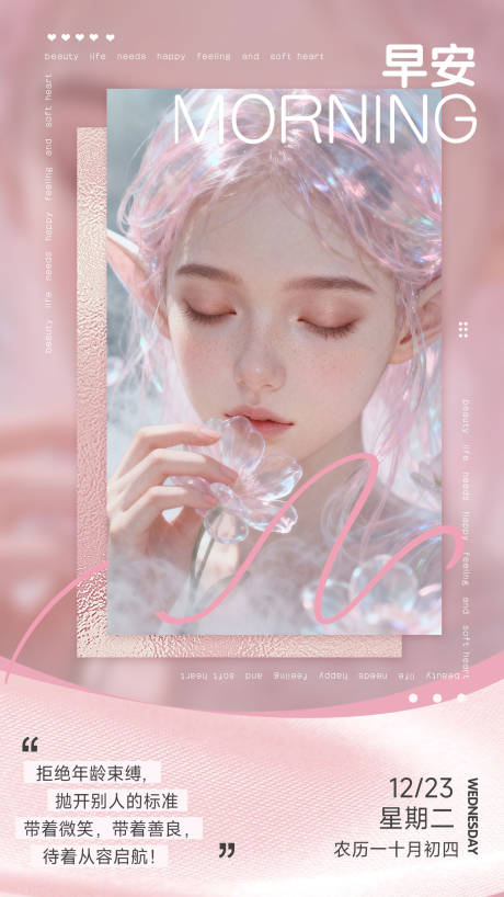 源文件下载【享设计】搜索编号：24450034667486098【早安图宣传海报】