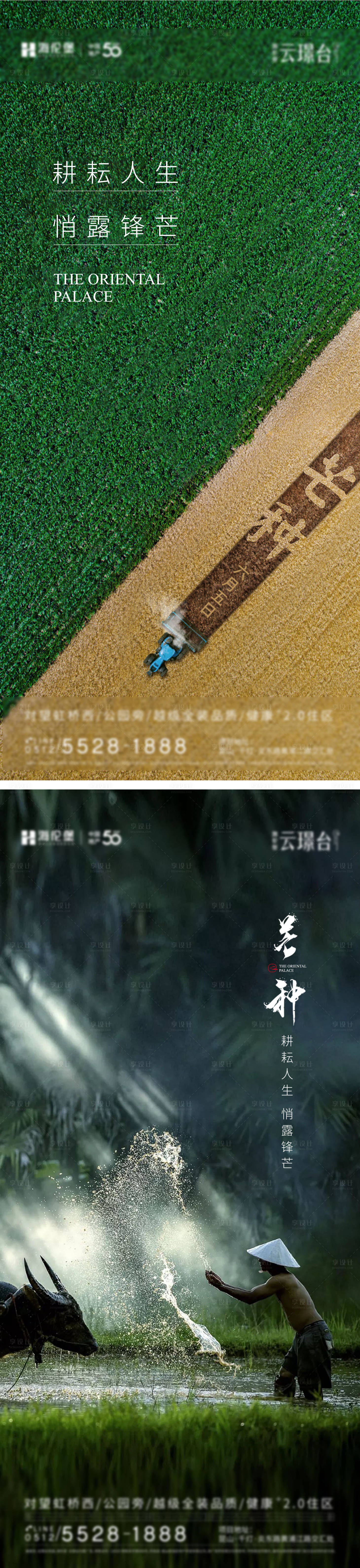 源文件下载【享设计】搜索编号：23580034543303223【芒种耕耘海报】