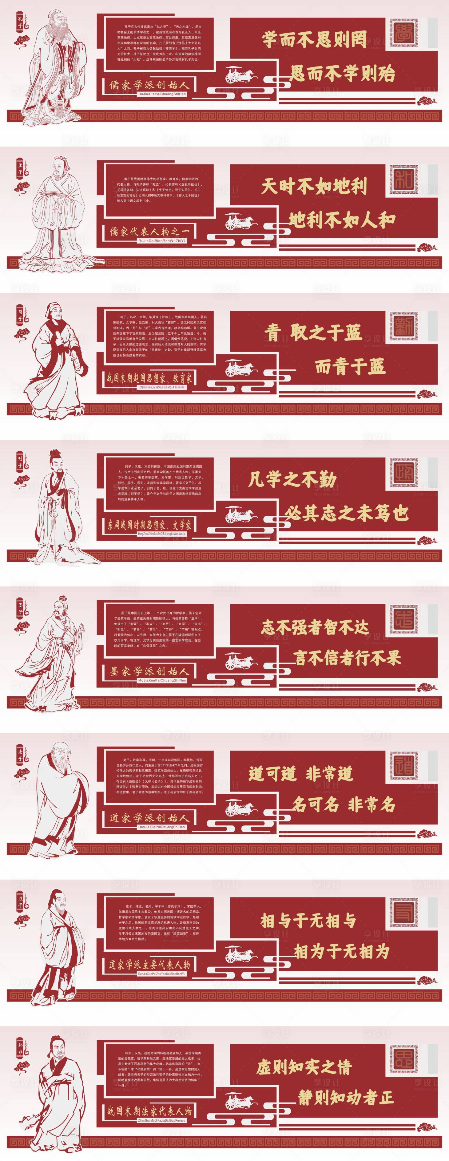 源文件下载【享设计】搜索编号：36560034517448228【校园国学文化墙】