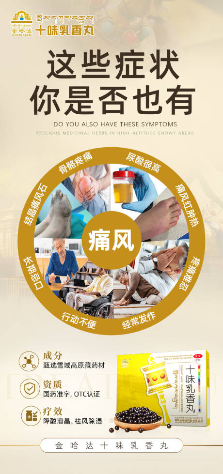 源文件下载【享设计】搜索编号：92460034334169366【痛风海报】