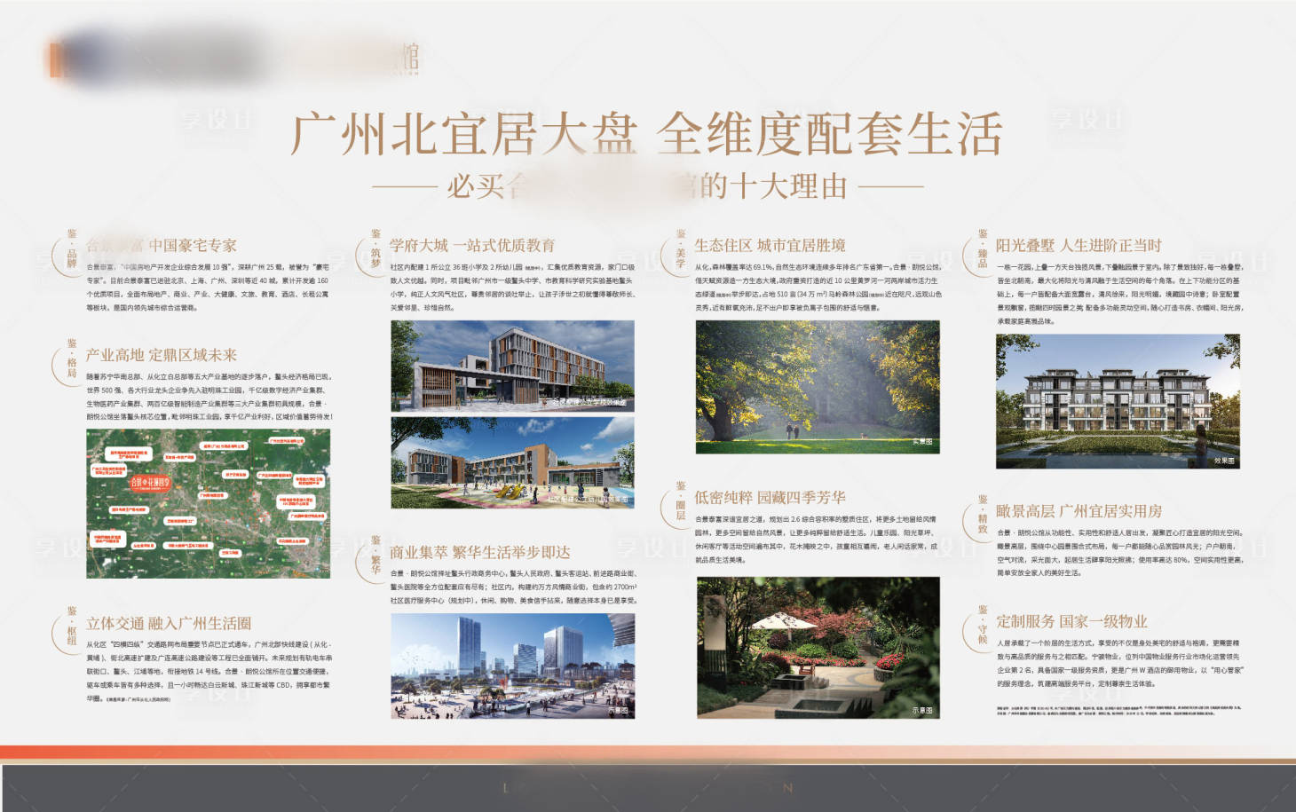 源文件下载【享设计】搜索编号：44600034386379534【地产十大理由价值点海报展板】