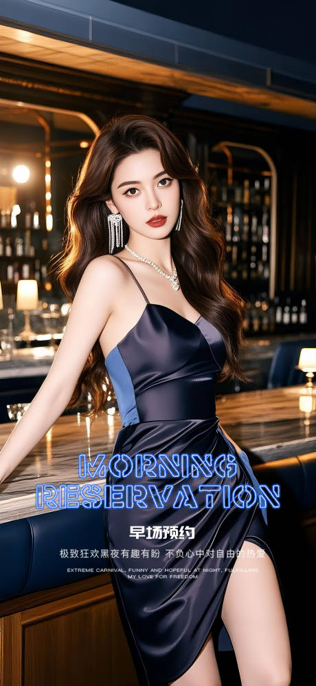 源文件下载【享设计】搜索编号：62900034519222088【酒吧预订邀约海报】