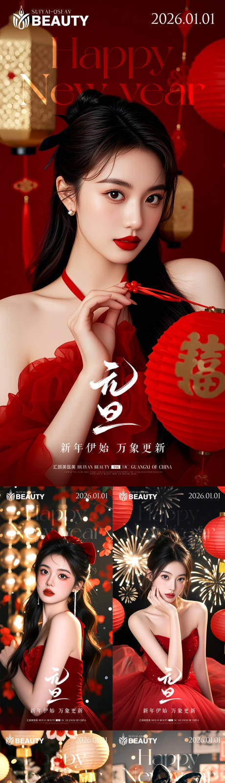 源文件下载【享设计】搜索编号：63360034311142821【元旦系列海报】