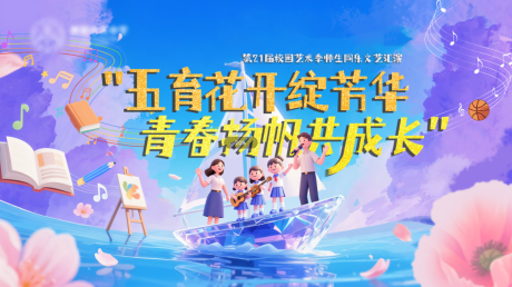 源文件下载【享设计】搜索编号：12880034332515444【校园艺术节活动主画面】