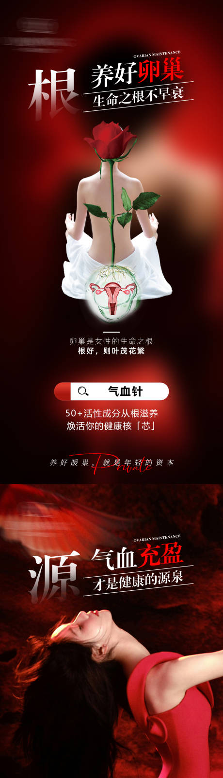 源文件下载【享设计】搜索编号：35940034573239096【气血针系列海报】