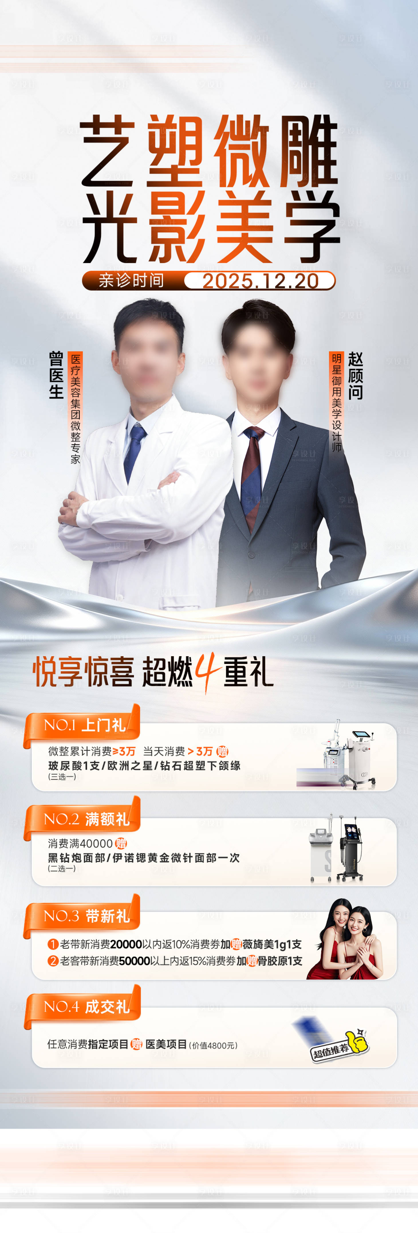 源文件下載【享設(shè)計】搜索編號：19140034431764528【醫(yī)美醫(yī)生微整轉(zhuǎn)場長圖海報】