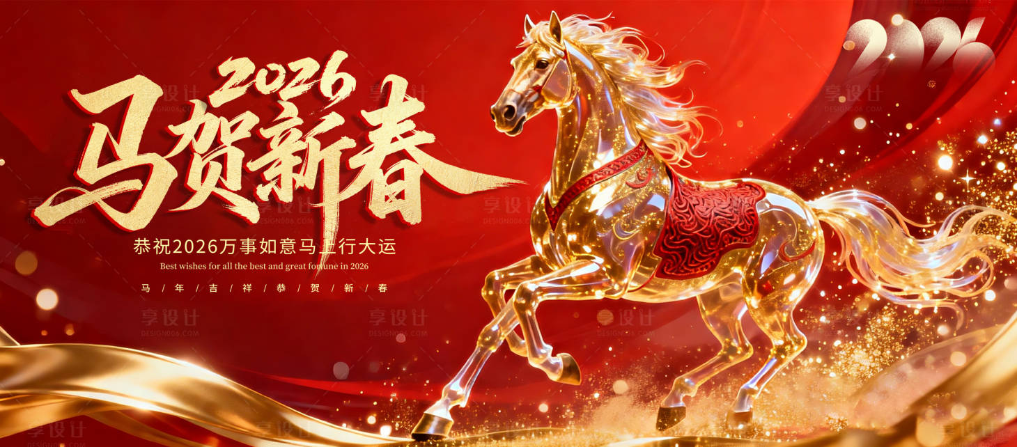源文件下载【享设计】搜索编号：50440034696216188【2026马年活动背景】