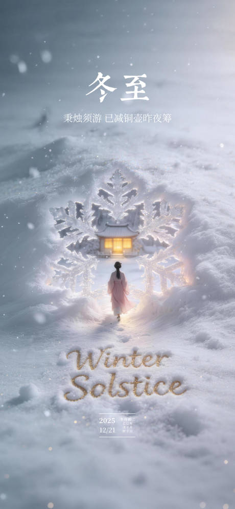 源文件下載【享設計】搜索編號：19130034541003825【冬至節氣海報】