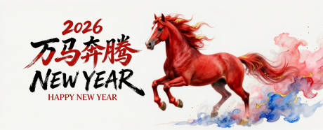 源文件下载【享设计】搜索编号：68360034408712527【马年年会活动背景板】