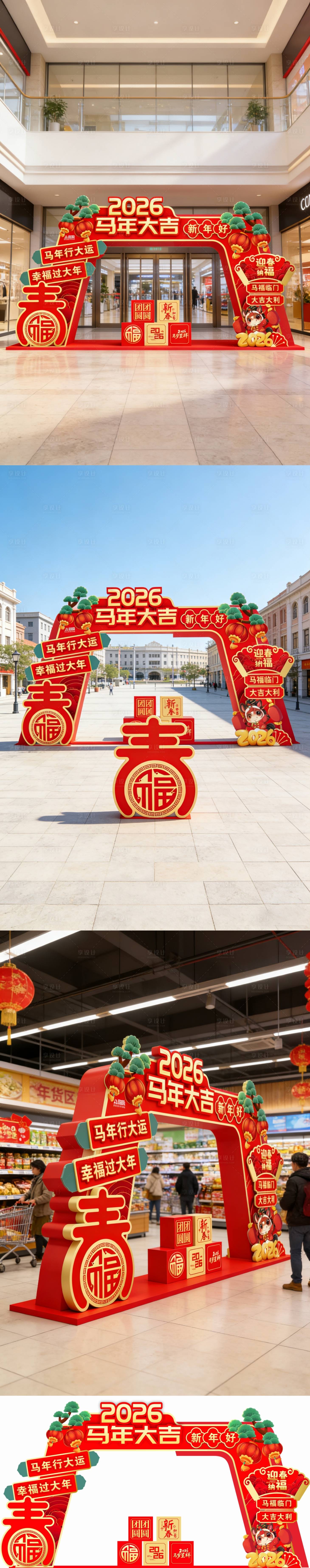 源文件下载【享设计】搜索编号：50870034742806995【马年美陈】