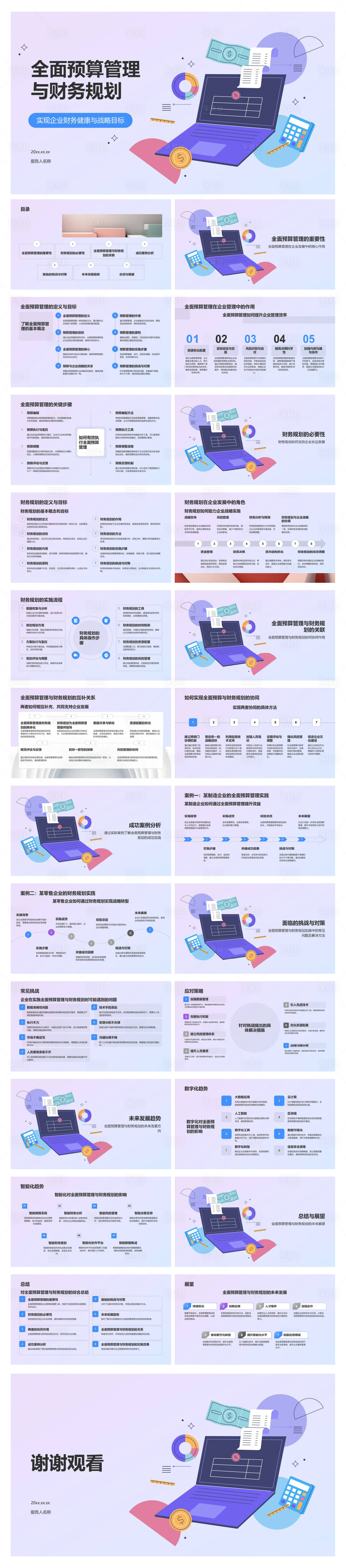 源文件下载【享设计】搜索编号：82580034571338964【全面预算管理与财务规划PPT】