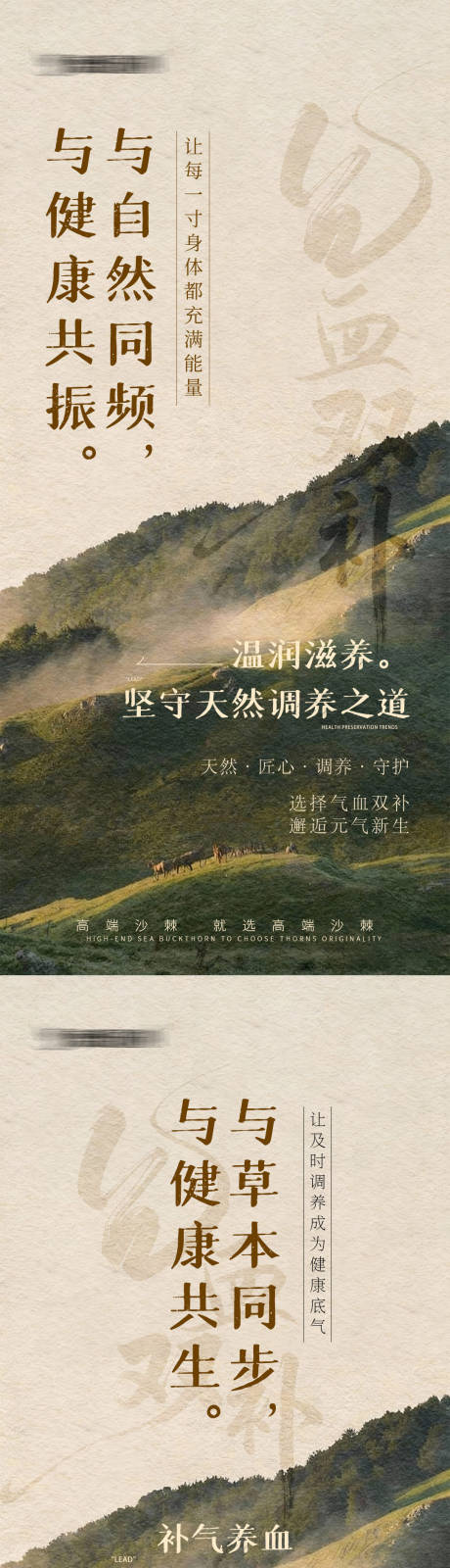 源文件下載【享設計】搜索編號：99250034452664253【氣血養生宣傳海報】