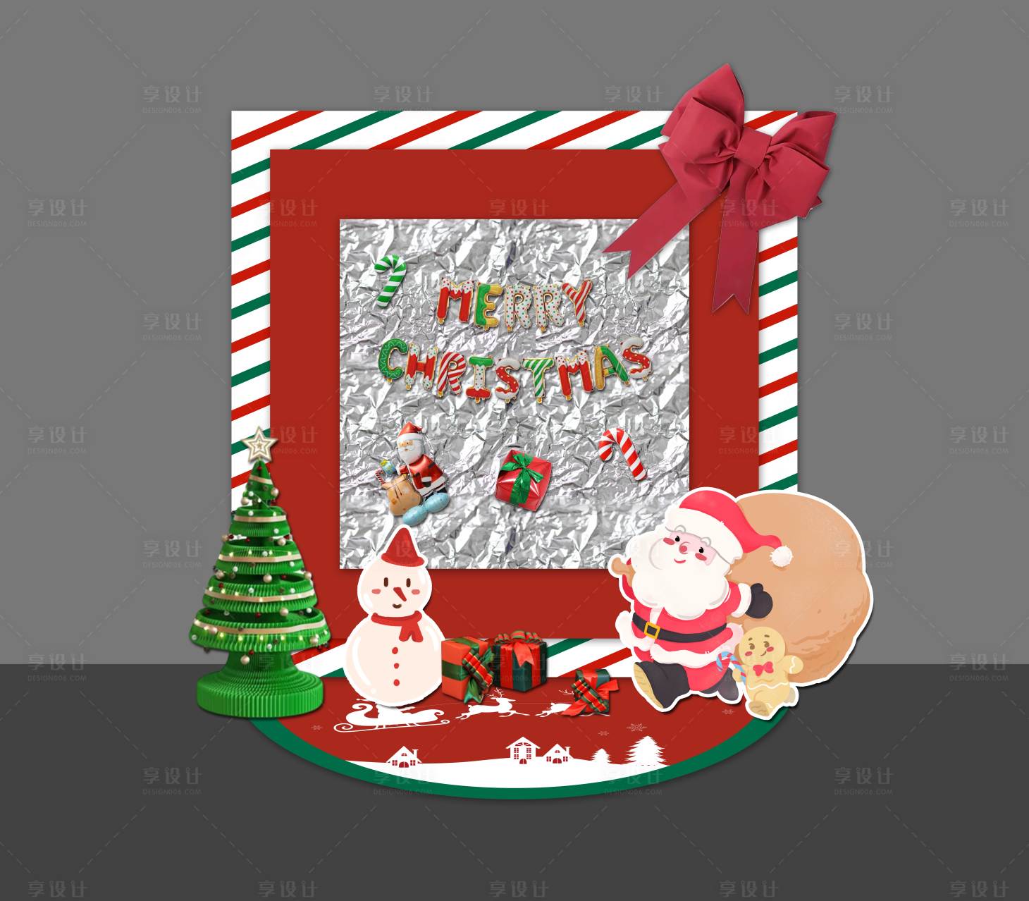 源文件下载【享设计】搜索编号：18180034702422028【圣诞美陈】