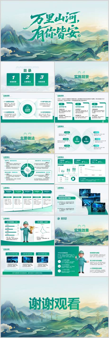 源文件下载【享设计】搜索编号：45080034711966381【电力汇报PPT】