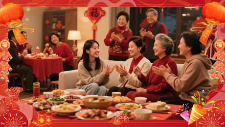 源文件下载【享设计】搜索编号：47570034778816101【新年视频框海报展板】