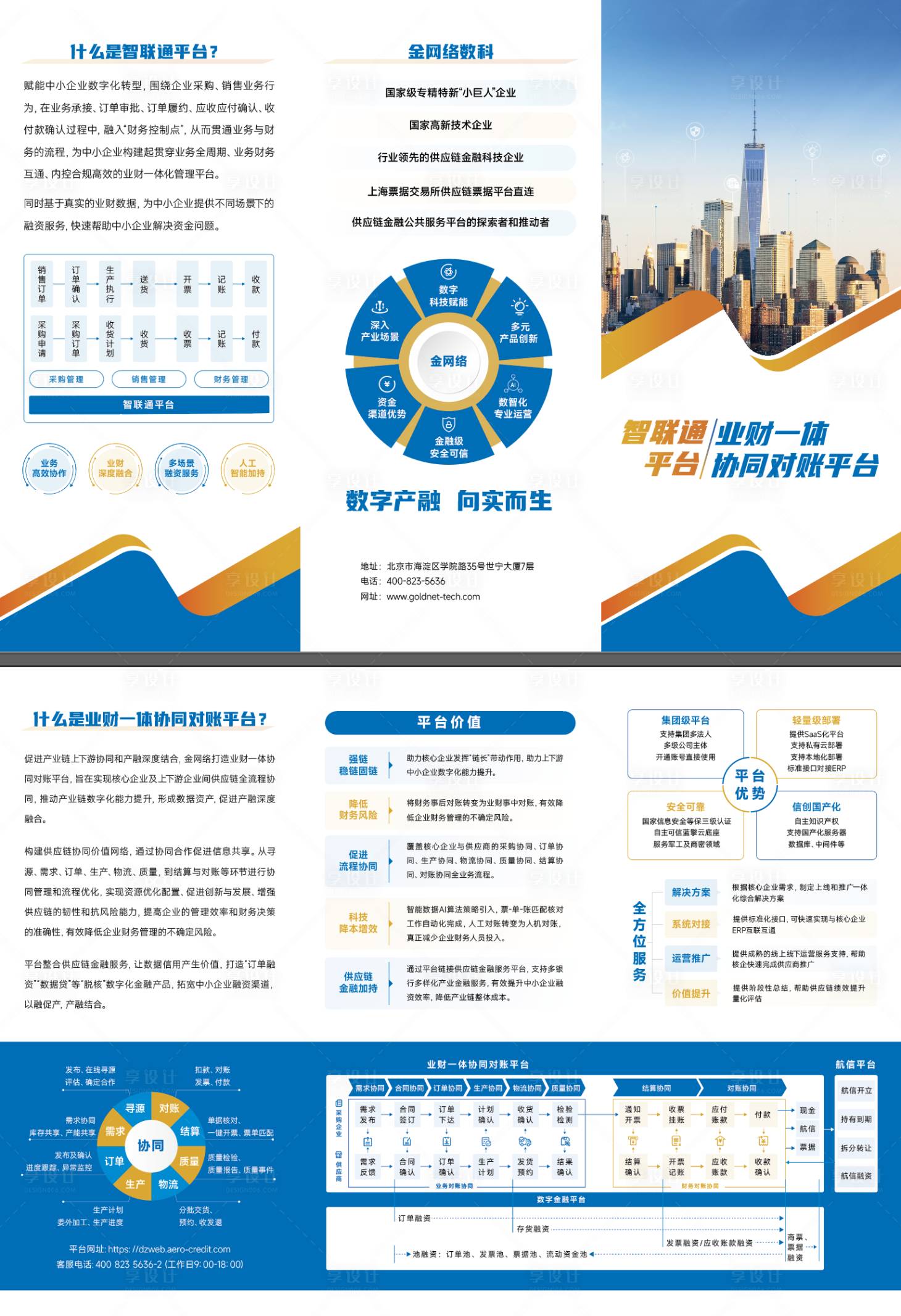 源文件下载【享设计】搜索编号：84620034682103134【银行金融企业平台商务活动折页设计】
