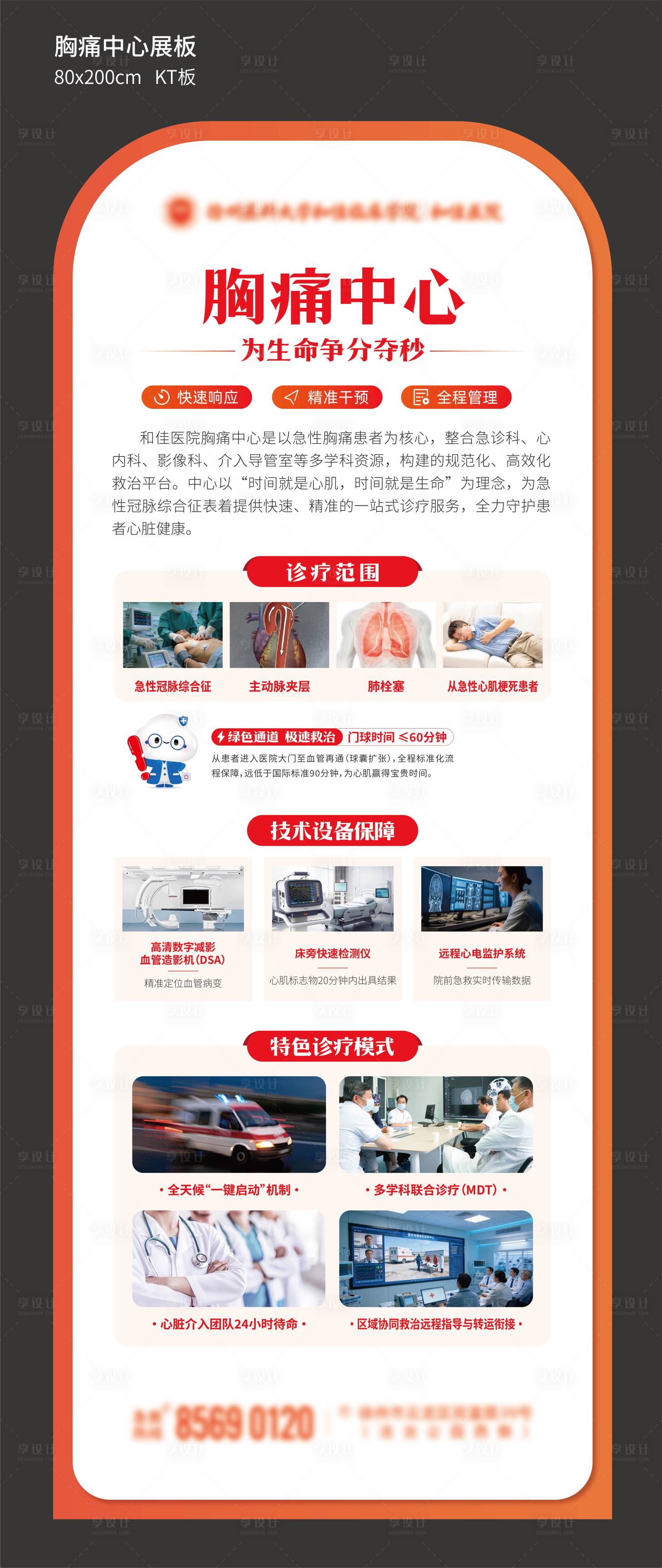 源文件下载【享设计】搜索编号：91830034758673445【急诊胸疼中心展板】