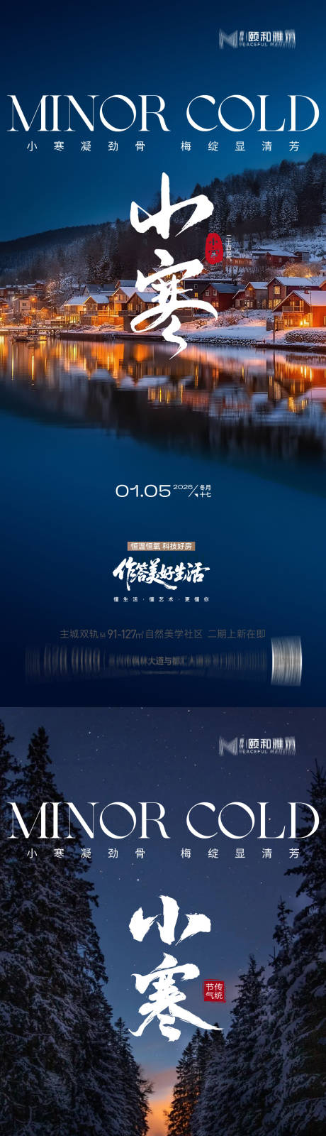 源文件下载【享设计】搜索编号：56400034771842313【小寒海报】