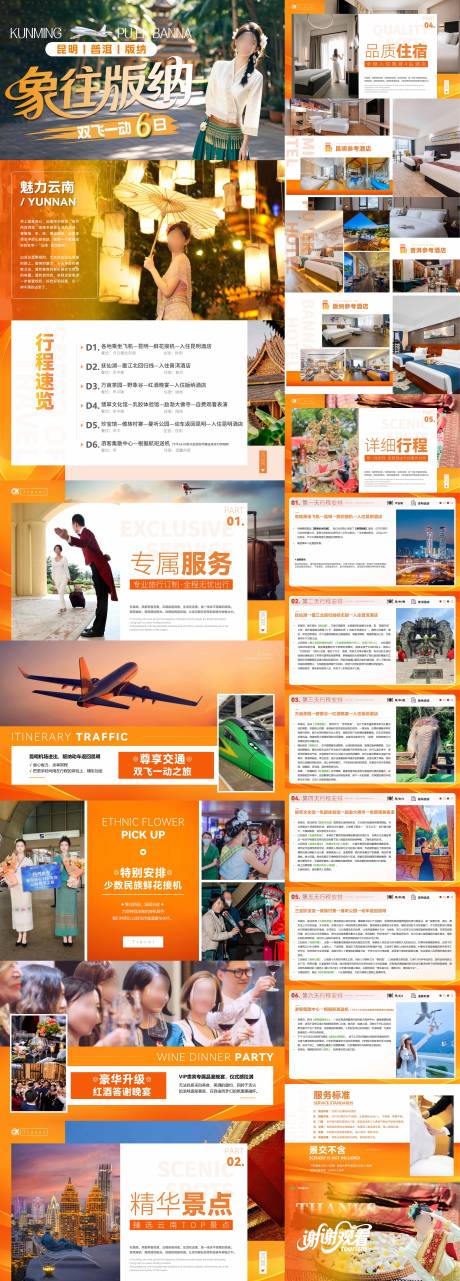 源文件下载【享设计】搜索编号：61020034485118308【西双版纳旅游行程ppt】