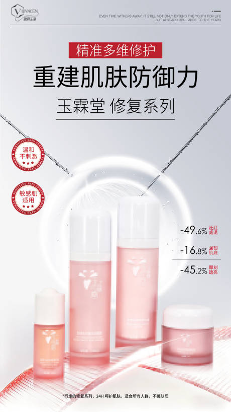 源文件下载【享设计】搜索编号：31100034424331294【美妆产品护肤品海报】